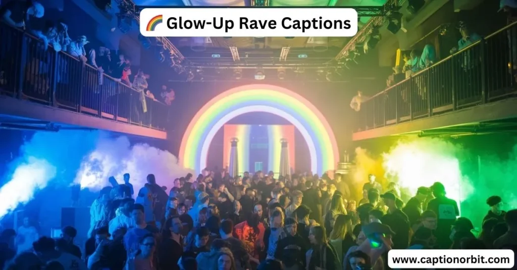 🌈 Glow-Up 200+ Rave Captions