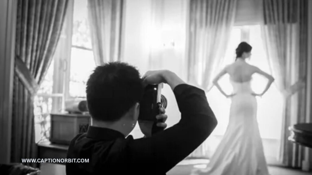 Behind the Scenes Wedding Photographer Captions