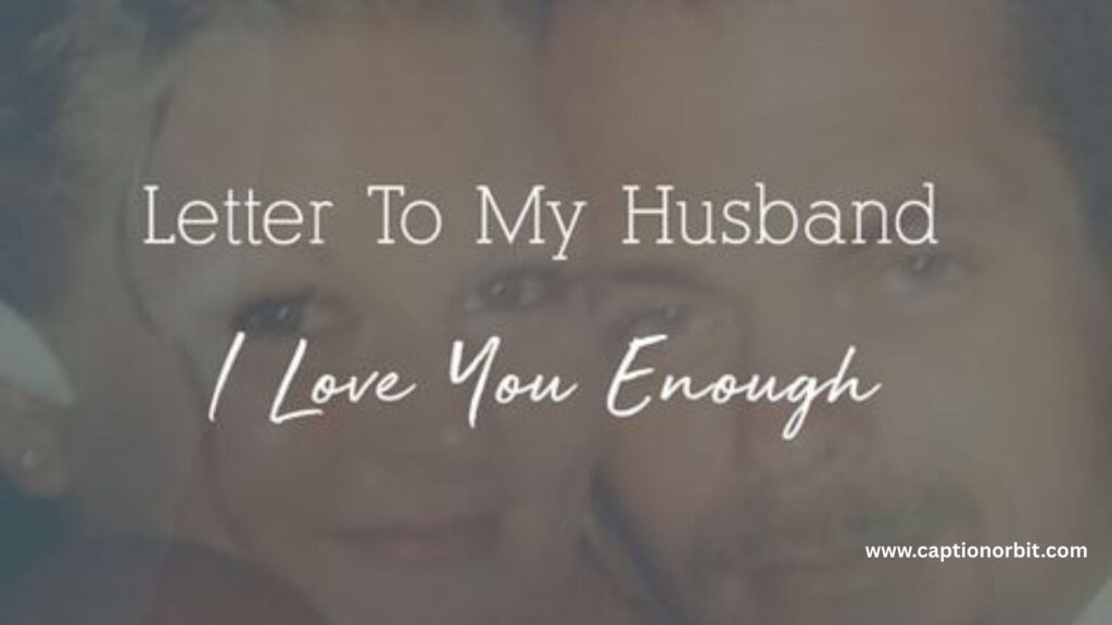 Thank You Letter to My Husband for His Support